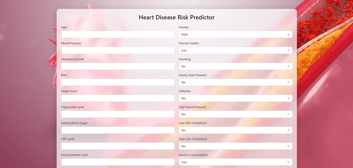 heart disease prediction app